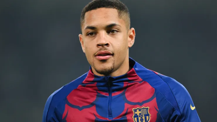 Vitor Roque pode sair do Barcelona. (Photo by David Ramos/Getty Images)
