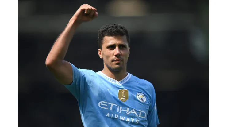 Rodri com a camisa do Manchester City. 
