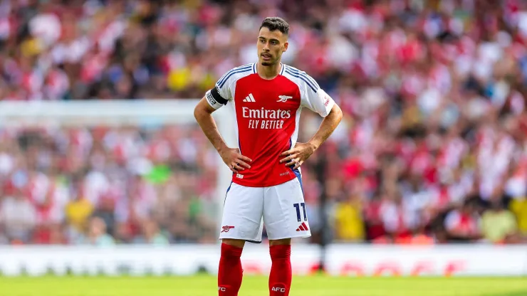 Gabriel Martinelli, atacante do Arsenal. (Foto: Nigel Keene/IMAGO/Pro Sports Images)
