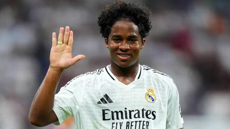 Endrick marcou em sua estreia pelo Real Madrid (Foto: Angel Martinez/Getty Images)
