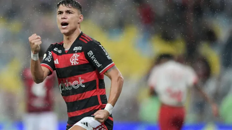 Luiz Araujo, jogador do Flamengo durante a partida contra o Bragantino no Maracanã. Associated Press / Alamy Stock Photo
