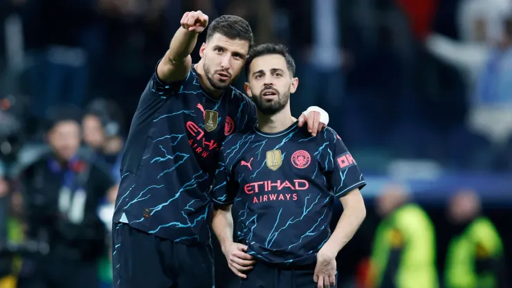 Bernardo Silva e Rúben Dias juntos 
