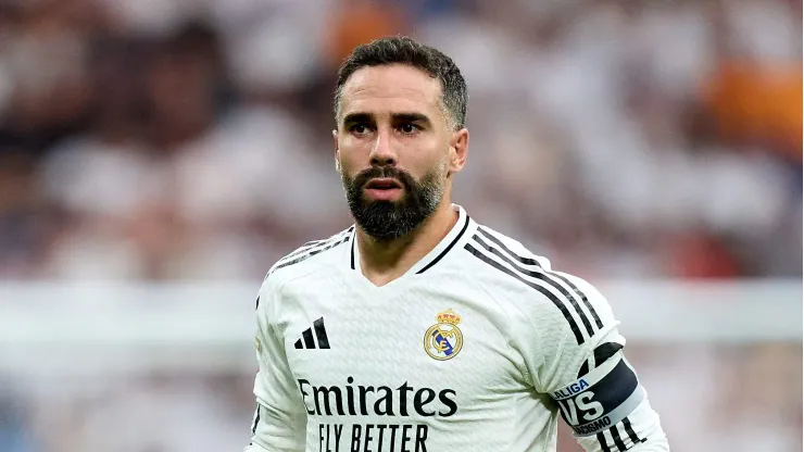 Dani Carvajal concede entrevista no Real Madrid. Foto: Angel Martinez/Getty Images
