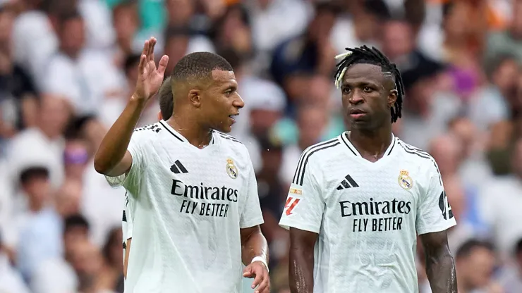 Real Madrid é pego de surpresa com bastidores envolvendo Mbappé e Vinícius Júnior. (Photo by Angel Martinez/Getty Images)
