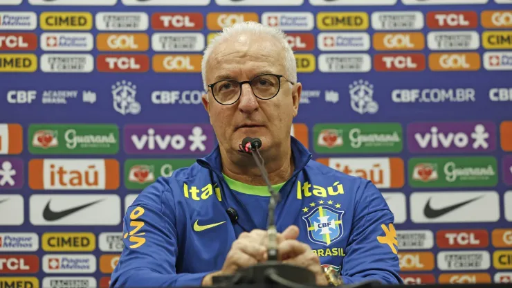 Dorival Júnior, técnico da Seleção Brasileira, em entrevista coletiva. (Foto: Rafael Ribeiro/CBF)
