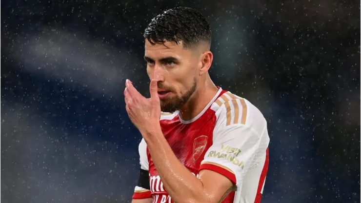 Jorginho, do Arsenal, reage durante a partida da Premier League entre Chelsea  e Arsenal em Stamford Bridge. (Foto: Michael Regan/Getty Images)
