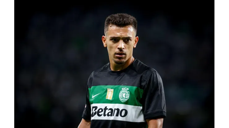 Pedro Gonçalves durante o confronto entre Sporting e Porto pela Liga Portugal, no dia 31 de agosto de 2024. (SPP Sport Press Photo. / Alamy Stock Photo)
