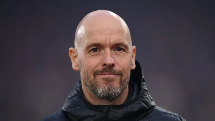 Erik ten Hag aguarda retorono do talento Tyrell Malacia no Manchester United.<br />
 (Photo by Justin Setterfield/Getty Images)
