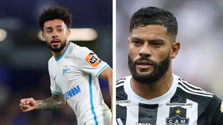 Hulk e mais 3 aparecem no Palmeiras com definição no mercado: "É informação...". Fotos: Catherine Ivill e Alexandre Schneider/Getty Images
