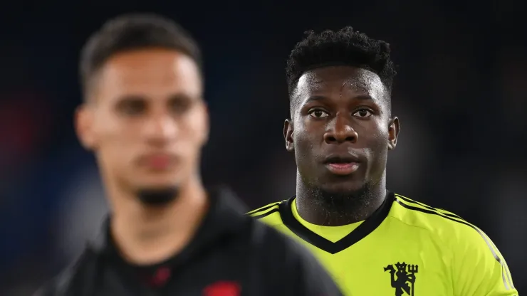 André Onana na partida entre Crystal Palace x Manchester United.
