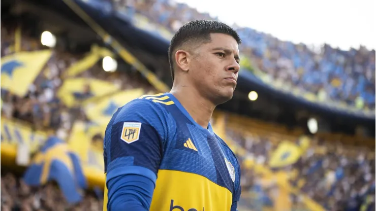 Marcos Rojo com a camisa do Boca Juniors.
