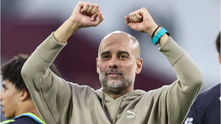 Pep Guardiola, treinador do Manchester City quer jogador e mandou olheiros na Champions League. Photo by Mark Cosgrove/News Images 
