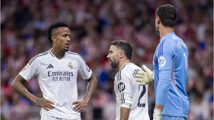 Embora titular, com 32 anos, ainda seja peça chave no Real Madrid e tenha contrato até 2026, o interesse saudita pode se intensificar à medida que o goleiro avalia suas opções para o futuro. (Foto: IMAGO / PanoramiC)
