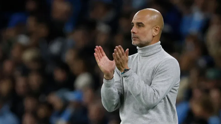 Guardiola em partida pelo Manchester City
