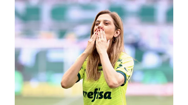 SP - SAO PAULO - 26/10/2024 - BRASILEIRO A 2024, PALMEIRAS X FORTALEZA - Leila Pereira presidente do Palmeiras durante partida contra o Fortaleza no estadio Arena Allianz Parque pelo campeonato Brasileiro A 2024. Foto: Marcello Zambrana/AGIF
