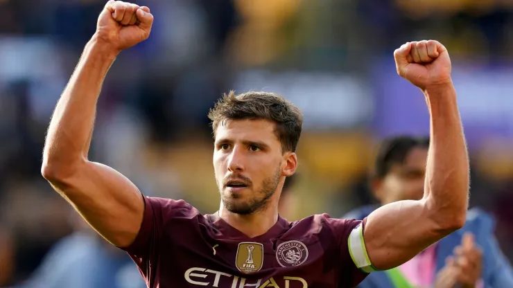 Rúben Dias em partida pelo Manchester City
