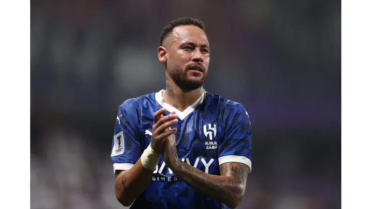 AL AIN, UNITED ARAB EMIRATES - OCTOBER 21:  Neymar looks on after the AFC Champions League Elite match between Al Ain and Al-Hilal at Hazza bin Zayed Stadium on October 21, 2024 in Al Ain, United Arab Emirates.  (Photo by Francois Nel/Getty Images)
