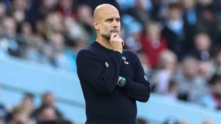 Guardiola em partida pelo Manchester City
