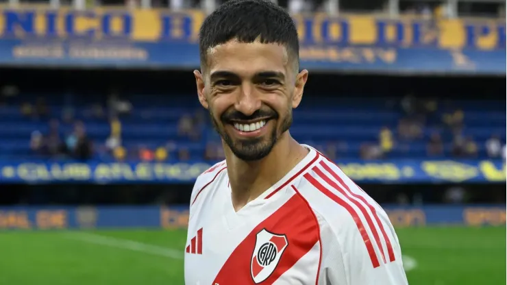 Manuel Lanzini pode deixar o River Plate. foto:<br />
IMAGO / Sebastian Frej
