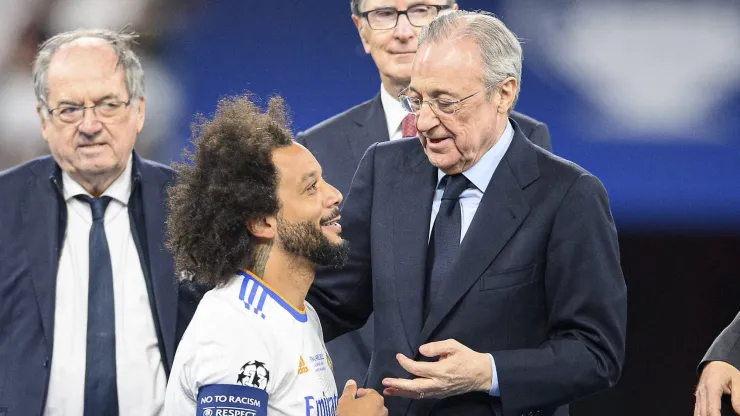 Florentino Pérez e Marcelo no Real Madrid.
