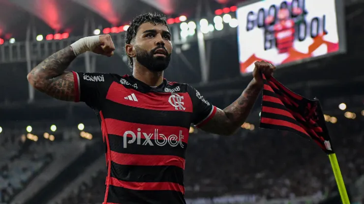 Gabigol em partida pelo Flamengo
