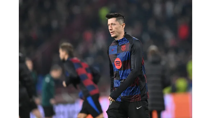 CRVENA ZVEZDA vs BARCELONA ROBERT LEWANDOWSKI, football player of Barcelona at the Champions League match against Crvena zvezda, at Stadium Rajko Mitic. Belgrade, 06.11.2024. photo: / MN Press photo FOOTBALL, UEFA, CHAMPIONS LEAGUE, BARCELONA, RED STAR, CRVENA ZVEZDA Belgrade Stadium Rajko Mitic Serbia Copyright: xMarkoxMetlasx/xMNxPressx
