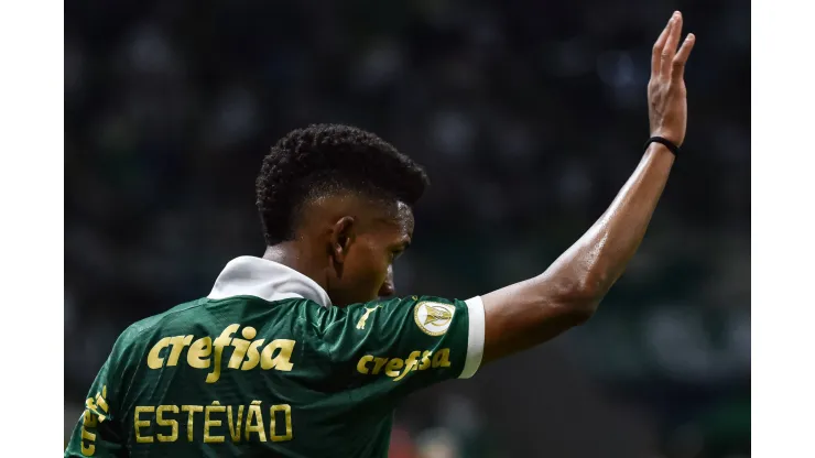 Estevao, Palmeiras player during the game between Palmeiras and Gremio at Allianz Parque in Sao Paulo, Brazil, the match valid for the Brazilian Championship Series A Roberto Casimiro / SPP PUBLICATIONxNOTxINxBRAxMEX Copyright: xRobertoxCasimirox/xSPPx spp-en-RoCaSp-RCO_9112
