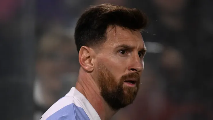 Messi durante partida pela Seleção da Argentina
