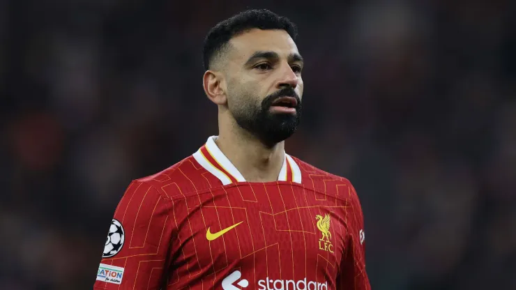 Mohamed Salah em partida pelo Liverpool 
