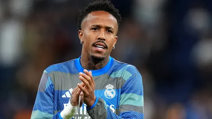 Éder Militão em campo pelo Real Madrid. Foto: Angel Martinez/Getty Images