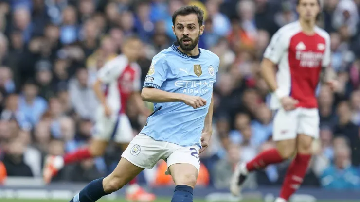 Bernardo Silva em ação contra o Arsenal. Foto: Imago
