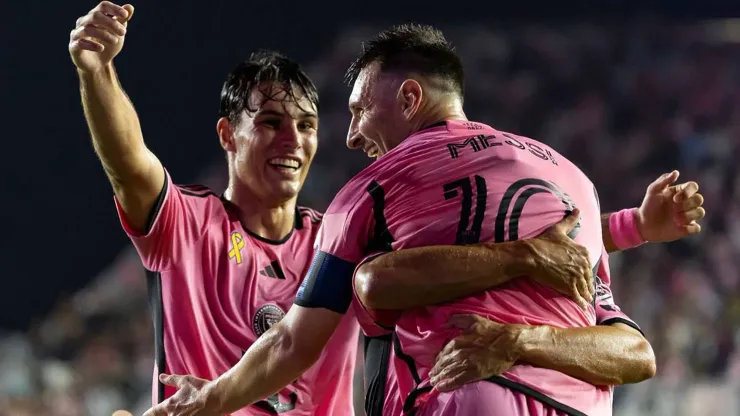 Inter Miami a festejar um golo de Messi. Foto: Imago
