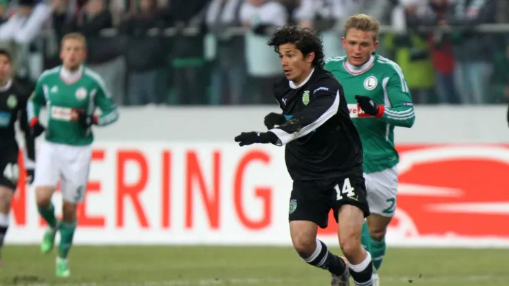 Matías Fernández visitou as instalações do Sporting. Foto: Imago
