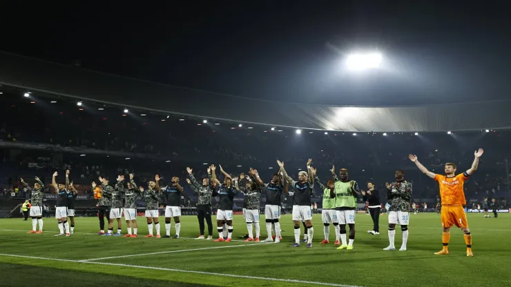 Bayer Leverkusen festeja vitória contra o Feyenoord. Foto: Imago
