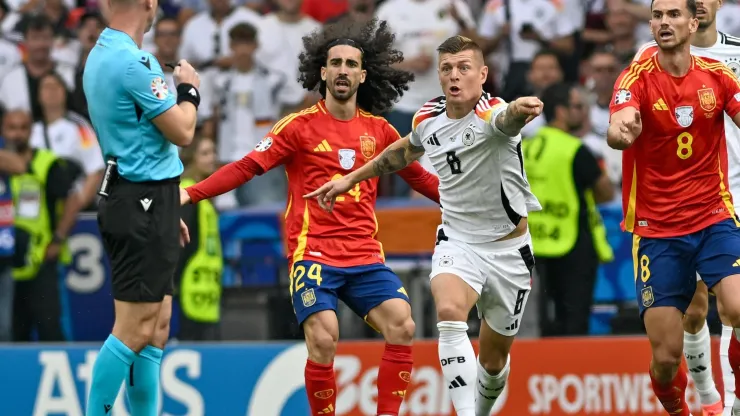  Toni Kroos e Marc Cucurella. Foto: Imago
