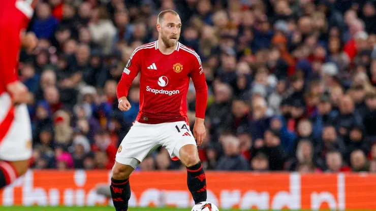 Christian Eriksen durante o empate do Manchester United com Twente. Foto: Imago
