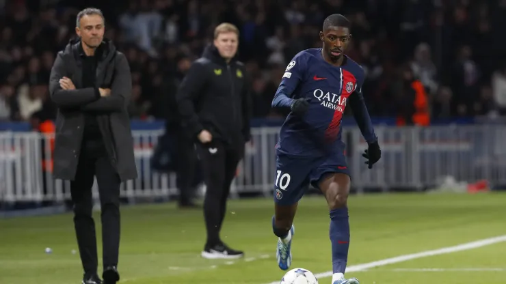 Ousmane Dembélé em ação pelo PSG. Foto: Imago
