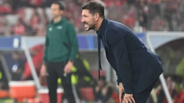 Simeone durante Benfica x Atlético de Madrid na Champions League. Foto: Imago
