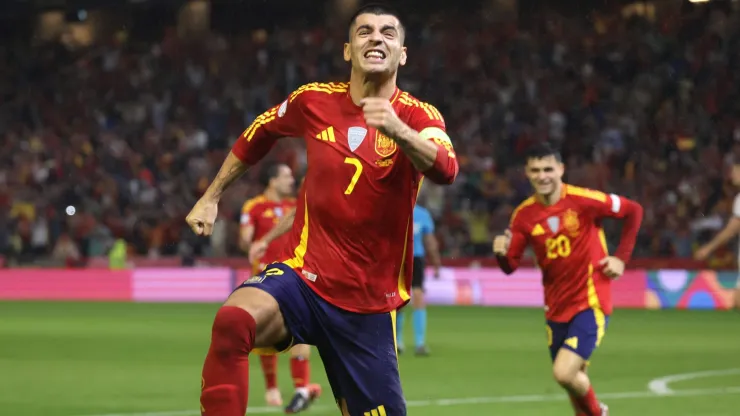 Morata capitaneou mais uma vitória de Espanha. Foto: Imago
