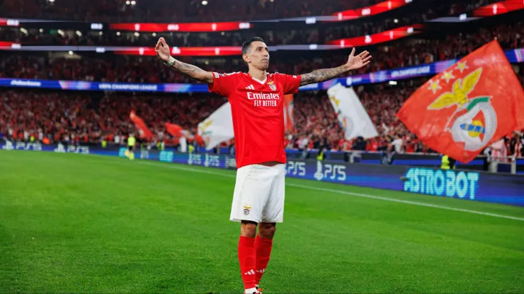 Di Maria poderá chegar aos 110 jogos na Champions se jogar no Benfica-Feyenoord. Foto: Imago
