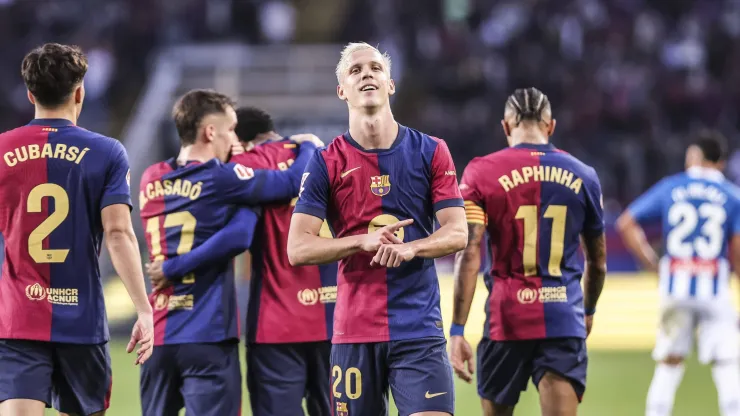 Barcelona festeja vitória contra o Espanyol. Foto: Imago
