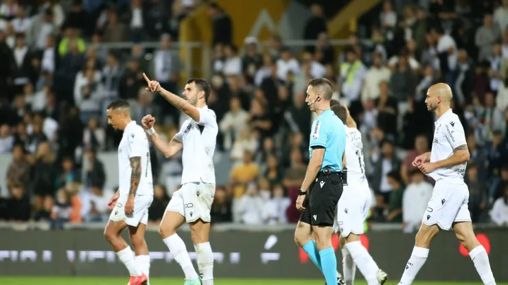 Vitória SC festeja triunfo frente ao Moreirense. Foto: Imago
