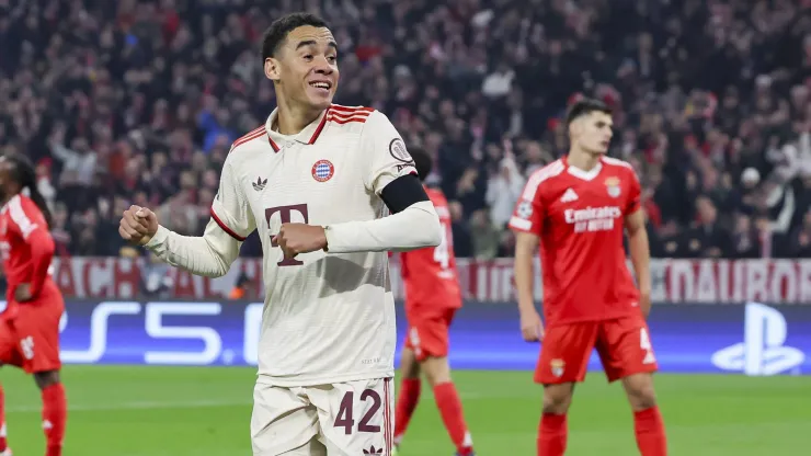 Musiala celebrando o golo da vitória do Bayern. Foto: Imago
