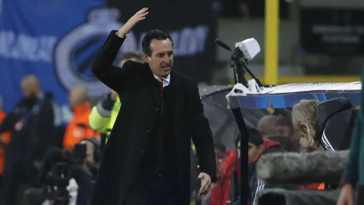 Unai Emery perdeu pela primeira vez nesta fase da Champions League, devido a um erro do central Mings. Foto: Imago
