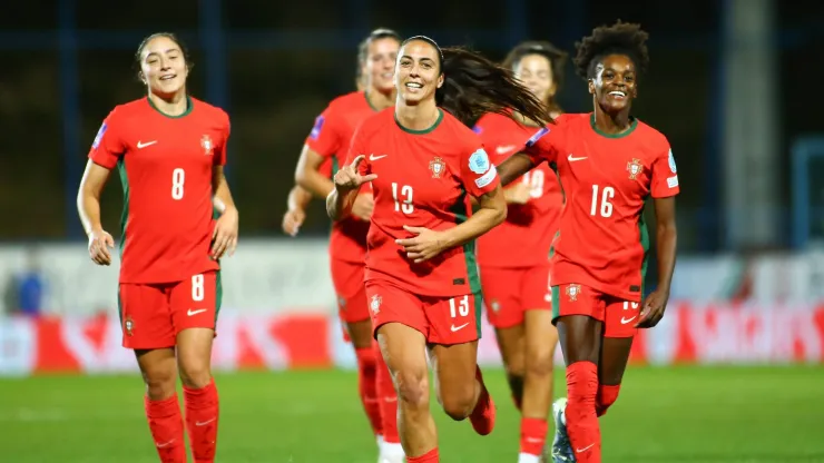 Seleção Portugal Feminina durante os playoffs da Euro 2025.  Foto: Imago
