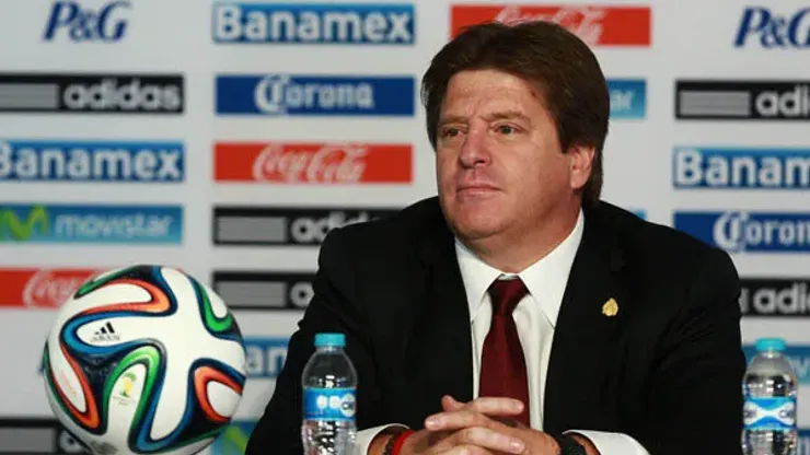 Ciudad de MÃ©xico, 9 de mayo de 2014. Miguel "El Piojo" Herrera durante la conferencia de prensa para anunciar la convocatoria final de la SelecciÃ³n Mexicana de Futbol para el mundial de Brasil 2014, celebrado en las instalaciones del CAR. Foto: Imago7/Daniel CÃ¡rdenas
