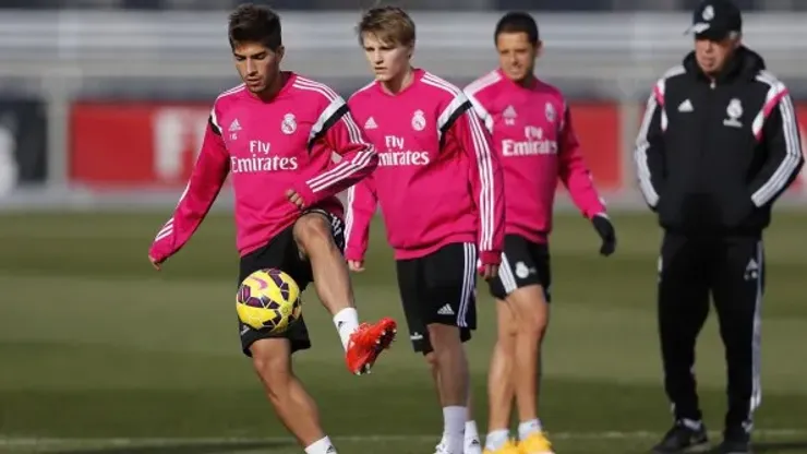 MADRID, SPAIN – JANUARY 29: ... of Real Madrid ... during a training session at Valdebebas training ground on January 29, 2015 in Madrid, Spain. (Photo by Angel Martinez/Real Madrid via Getty Images)
