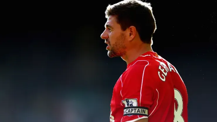 of Liverpool in action with of West Bromwich Albion during the Barclays Premier League match between Liverpool and West Bromwich Albion at Anfield on October 4, 2014 in Liverpool, England.
