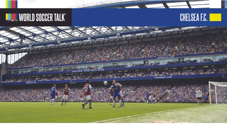 A live TV broadcast outside of Stamford Bridge, Home of Chelsea