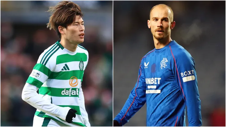 Kyōgo Furuhashi of Celtic and Václav Černý of Rangers.
